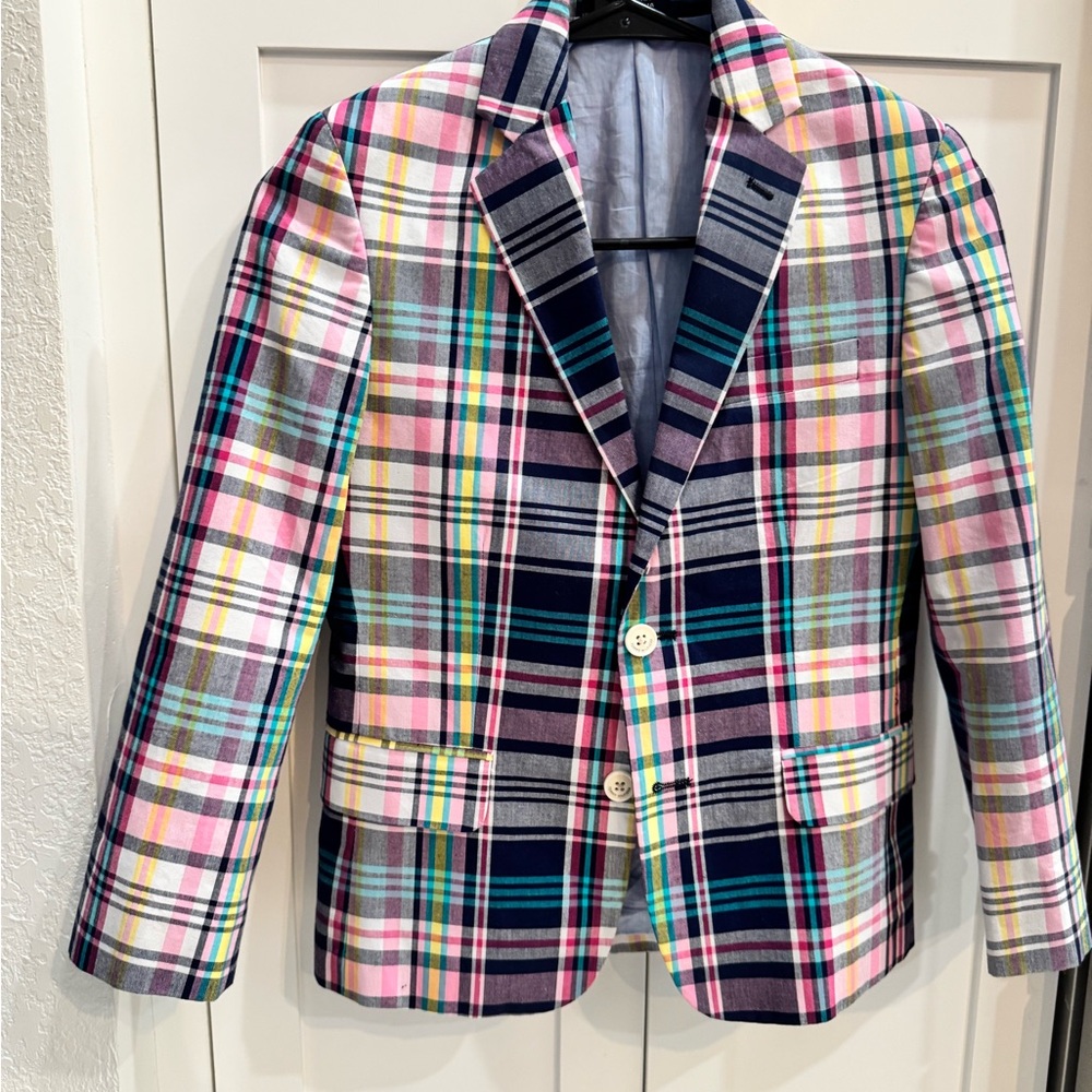 Multicolor Plaid Boy’s Blazer